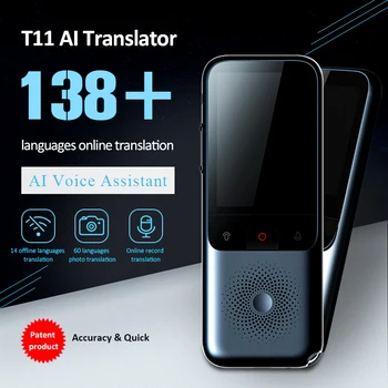 138 Jazykov T11 Prenosné Smart Hlas Prekladateľ Reálnom čase Multi-Jazyk, Reč, Interaktívne Offline Prekladateľ Business Travel