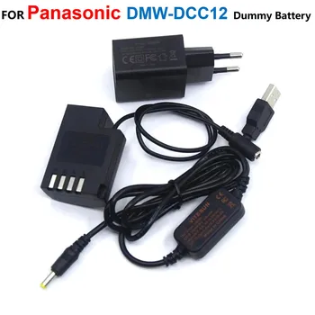 DCC12 DC Spojka DMW-BLF19 BLF19PP BLF19E Figuríny Batéria+USB Napájací Kábel+QC3.0 Nabíjačka Pre Panasonic Lumix DMC-GH3 GH4 GH5 GH5s