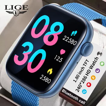 LIGE Smartwatch Mužov 2023 Android a IOS Telefón Vodotesný IP68 Smart Hodinky Fitness Hodinky Činnosť Tracker Digitálne náramkové hodinky